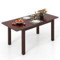 Table à manger extensible en bois d'hévéa pliable pour 4 personnes - Couleur cerisier