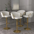 Modern Swivel Counter Height Bar Stools Adjustable Counter Stool With Backs - N/A