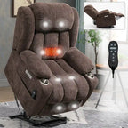 Fauteuil inclinable électrique Chenille, Fauteuil de massage simple moderne pour salon avec chauffage lombaire, ports USB et Type-C