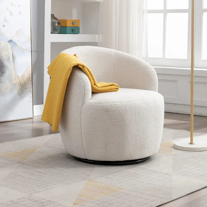25,6 Fauteuil pivotant avec revêtement noir