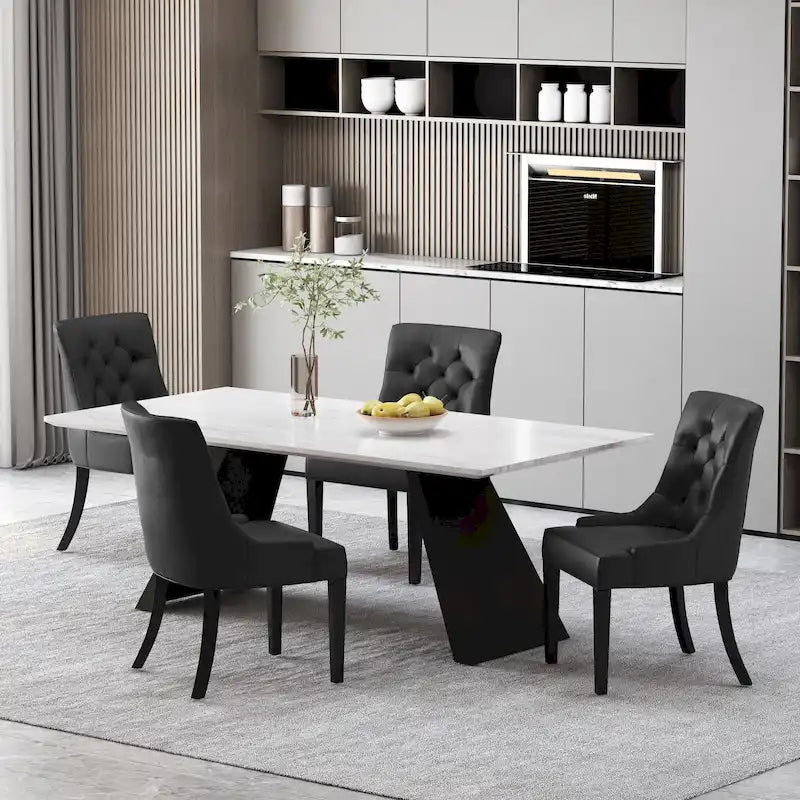 Chaises de salle à manger capitonnées Cheney (Lot de 4) par