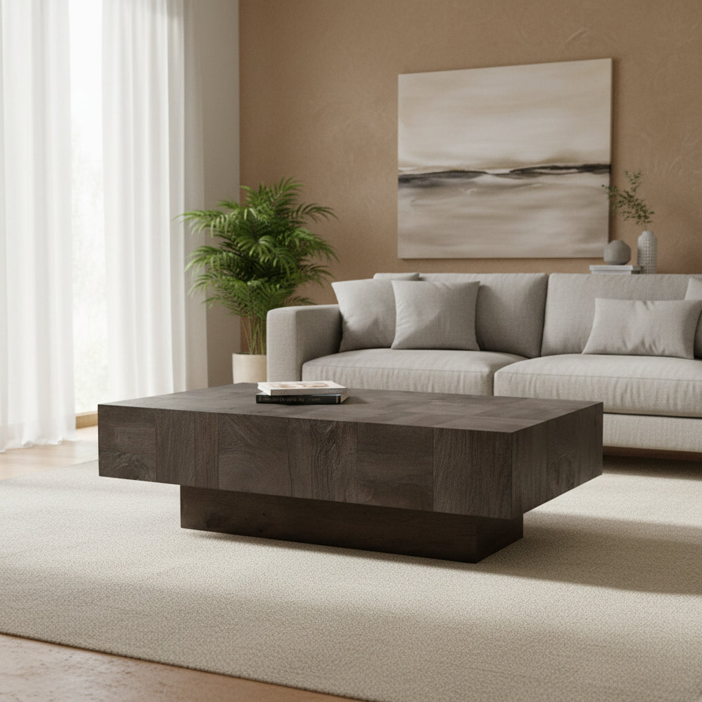 Caden Modern Solid Wood Coffee Table