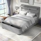 Furniture of America Otjen Modern Upholstered Storage Bed
