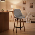 Carson Carrington Alba Corduroy Counter Stool with Black Round Footrest (Set of 2)