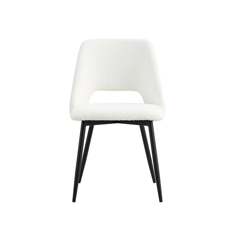 Chaises de salle à manger Bella en bouclé (lot de 2)