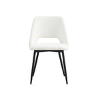 Chaises de salle à manger Bella en bouclé (lot de 2)