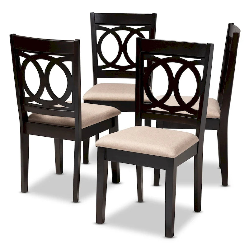 Ensemble de 4 chaises de salle à manger modernes et contemporaines