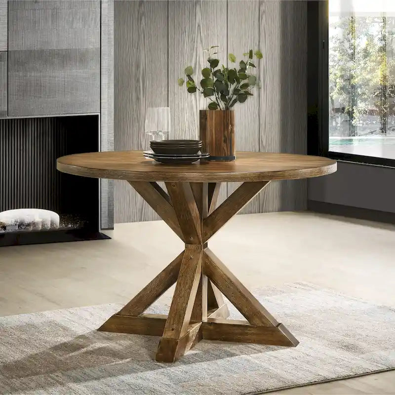 Table de salle à manger Windvale à piètement en croix