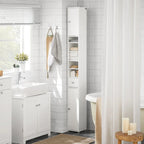 Meuble Colonne de Salle de Bain BZR34-W Armoire de Rangement