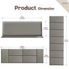 WOWMAX Upholstered Wall Panels Modern Padded Headboard (1 Piece)