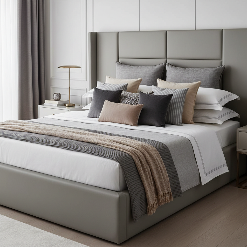 Panneaux muraux rembourrés Tête de lit matelassée moderne (1 pièce)