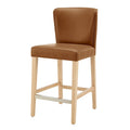 Tabouret de comptoir en similicuir Albie KD
