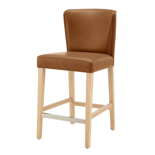 Tabouret de comptoir en similicuir Albie KD