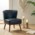 Fauteuil Alexander de style Mid-Century Modern avec pieds en bois massif