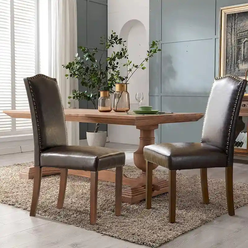 Lot de 2 chaises de salle à manger, chaises de salle à manger modernes du milieu du siècle, chaise longue d'extérieur pour salon et chambre à coucher, chaises d'appoint de cuisine blanches
