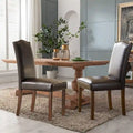 Lot de 2 chaises de salle à manger, chaises de salle à manger modernes du milieu du siècle, chaise longue d'extérieur pour salon et chambre à coucher, chaises d'appoint de cuisine blanches