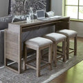 Ensemble table et tabourets de bar 4 pièces Dusty Taupe
