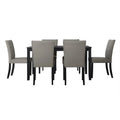 Chaise de salle à manger Glam en bois (lot de 7)